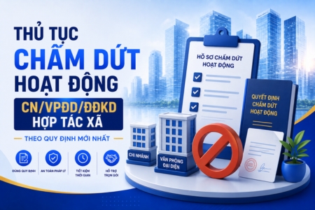 Thủ Tục Chấm Dứt Hoạt Động CN:VPĐD:ĐĐKD Hợp Tác Xã
