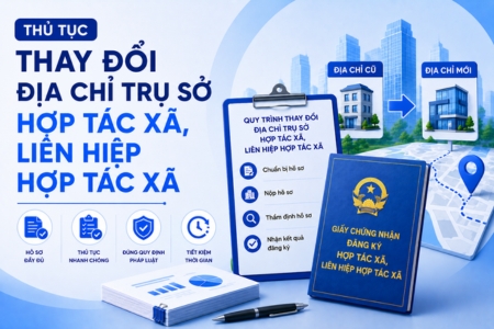 Thủ Tục Thay Đổi Địa Chỉ Trụ Sở Hợp Tác Xã Liên Hiệp Hợp Tác Xã