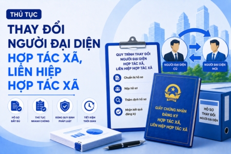 Thủ Tục Thay Đổi Người Đại Diện Hợp Tác Xã Liên Hiệp Hợp Tác Xã