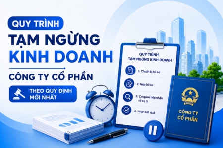 quy trình tạm ngưng kinh doanh công ty cổ phần
